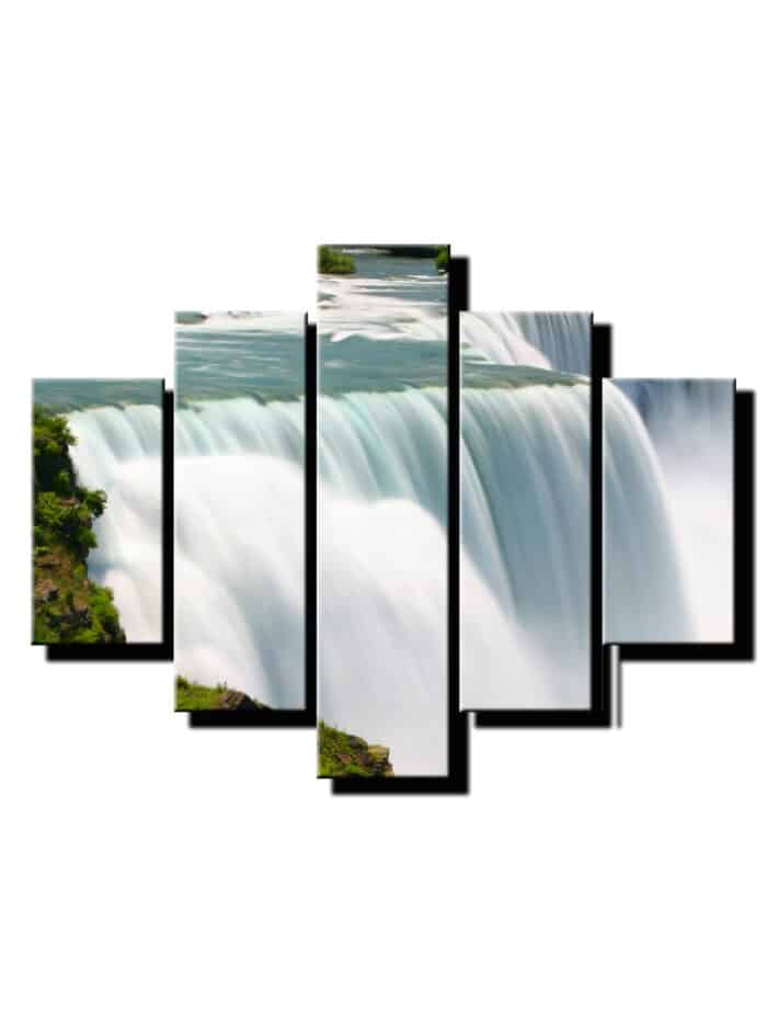 5 dielny obraz vodopad priroda-Viac dielny obraz-moderne obrazy na stenu