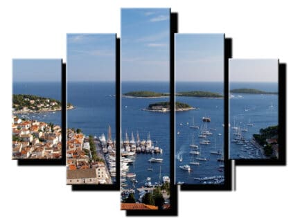 5 dielny obraz vyhlad na pristav-Viac dielny obraz-Moderne obrazy na stenu-Obraz na stenu