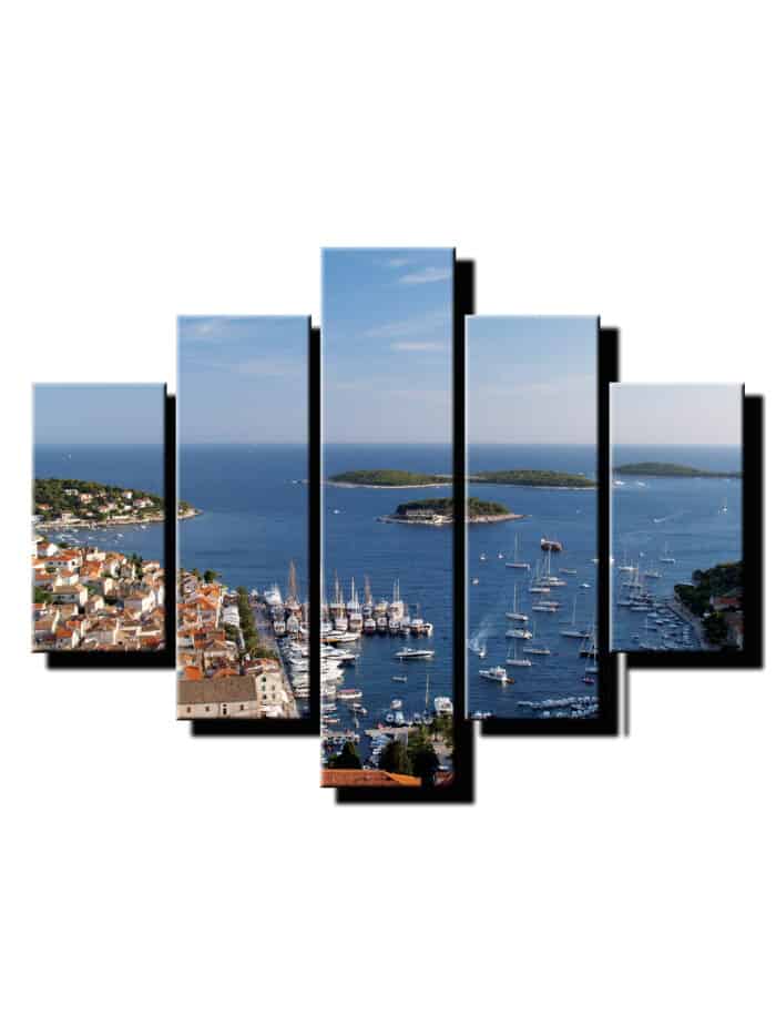 5 dielny obraz vyhlad na pristav-Viac dielny obraz-Moderne obrazy na stenu-Obraz na stenu