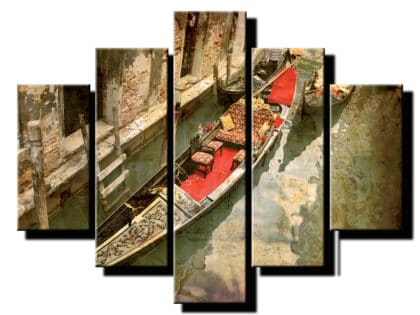 5 dielny obraz výletný čln-Viac dielny obraz-moderne obrazy na stenu
