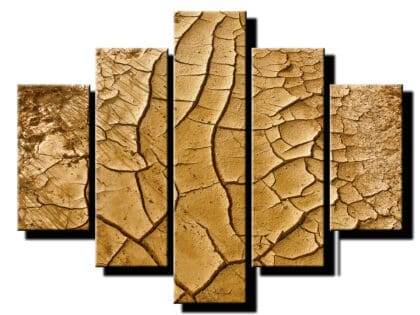 5 dielny obraz vysusena zem-Viac dielny obraz-moderne obrazy na stenu