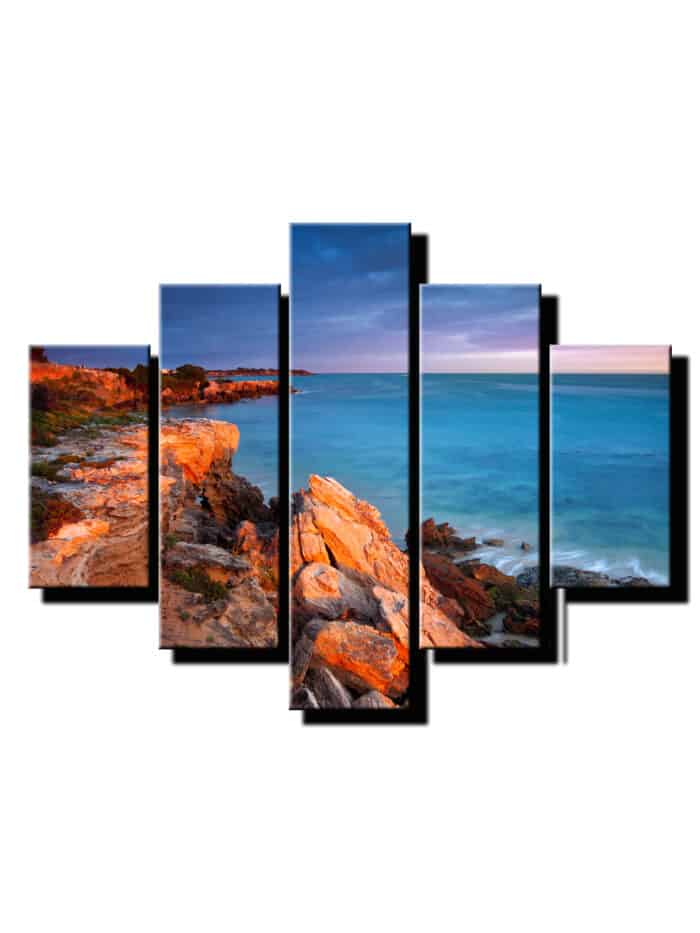 5 diely obraz skalnaté more-Viac dielny obraz-moderne obrazy na stenu