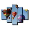 5 dieny obraz farebne balony-Viac dielny obraz-moderne obrazy na stenu