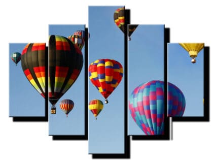 5 dieny obraz farebne balony-Viac dielny obraz-moderne obrazy na stenu