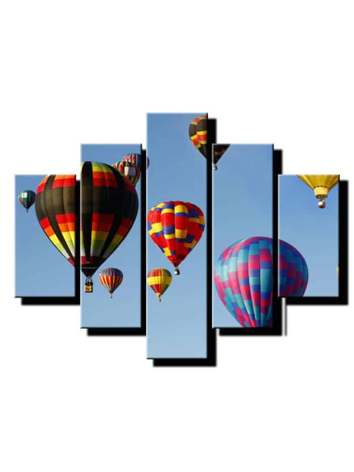 5 dieny obraz farebne balony-Viac dielny obraz-moderne obrazy na stenu