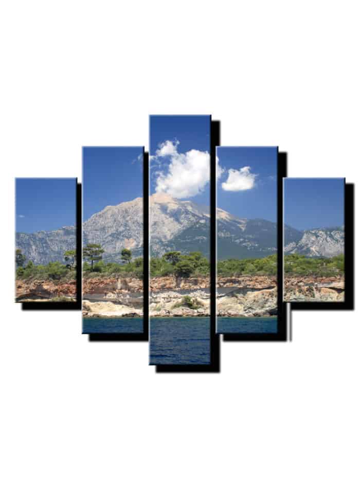 5 dieny obraz skalnaté bralo v horách-Viac dielny obraz-moderne obrazy na stenu