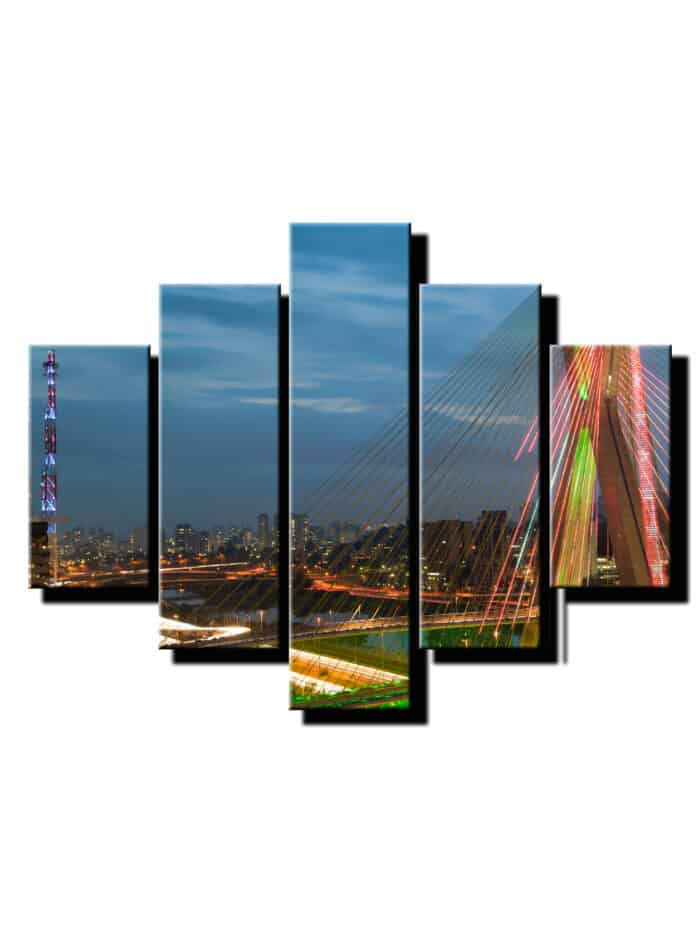 5 duelny obraz detail mostu z dialky-Viac dielny obraz-moderne obrazy na stenu