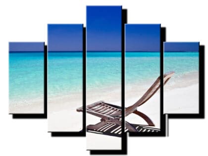 5dielny obraz lehatko na plazi-viac dielny obraz-moderne obrazy na stenu