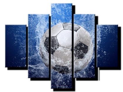 5dielny obraz lopta vo vode-viac dielny obraz-moderne obrazy na stenu