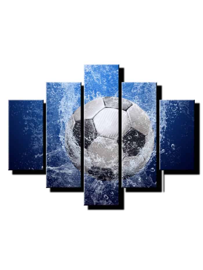 5dielny obraz lopta vo vode-viac dielny obraz-moderne obrazy na stenu