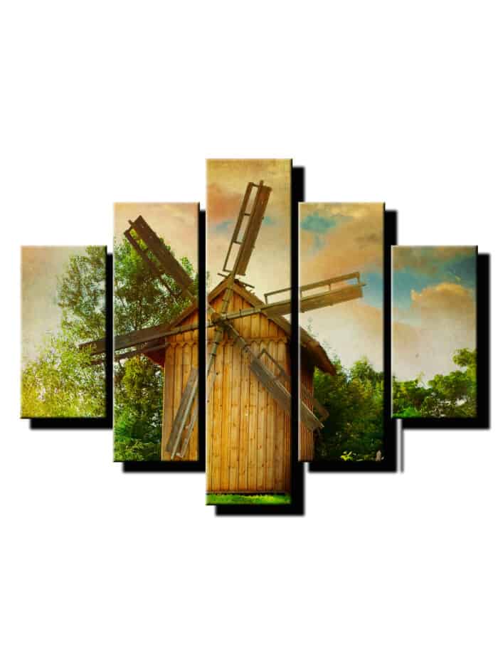 5dielny obraz mlyn v prirode-viac dielny obraz-onlinefotka