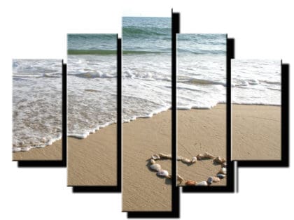 5dielny obraz musle na plazi-viac dielny obraz-onlinefotka