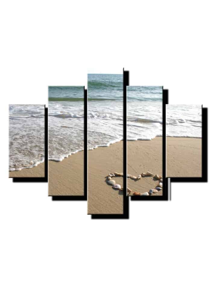 5dielny obraz musle na plazi-viac dielny obraz-onlinefotka