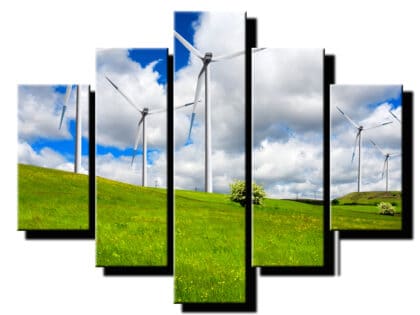 5dielny obraz veterne mlyny-viac dielny obraz-moderne obrazy na stenu