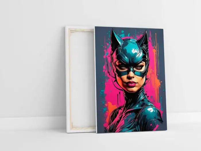 Catwoman - obraz na plátne v pop-art štýle