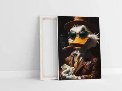 Obraz na plátne-Bohatý kačer s cigarou-Fotka na plátno-Onlinefotka.sk