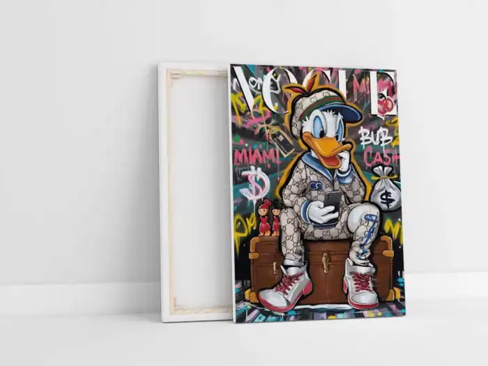 Obraz na plátne-Kačer Donald vo Vogue štýle-Fotka na plátno-Onlinefotka.sk