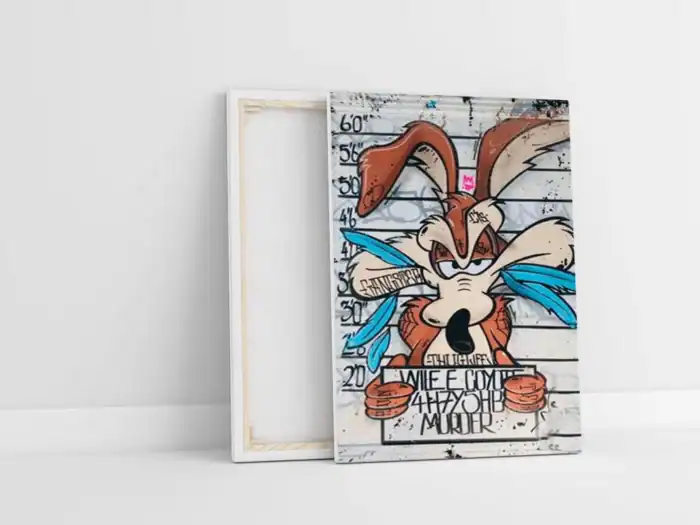 Obraz na plátne-Wile E. Coyote zadržaný v akcii-Fotka na plátno-Onlinefotka.sk